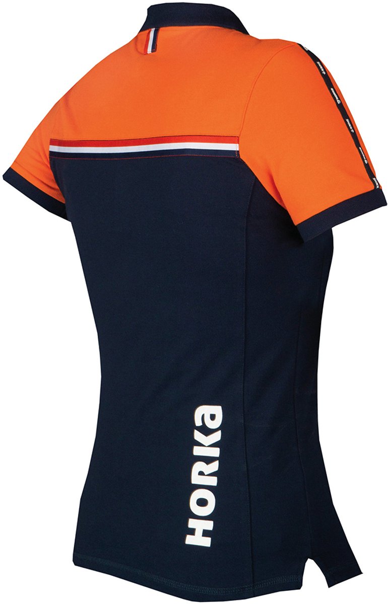 Knhs Polo Knhs Fan Nl Kids Donkerblauw-oranje - 140