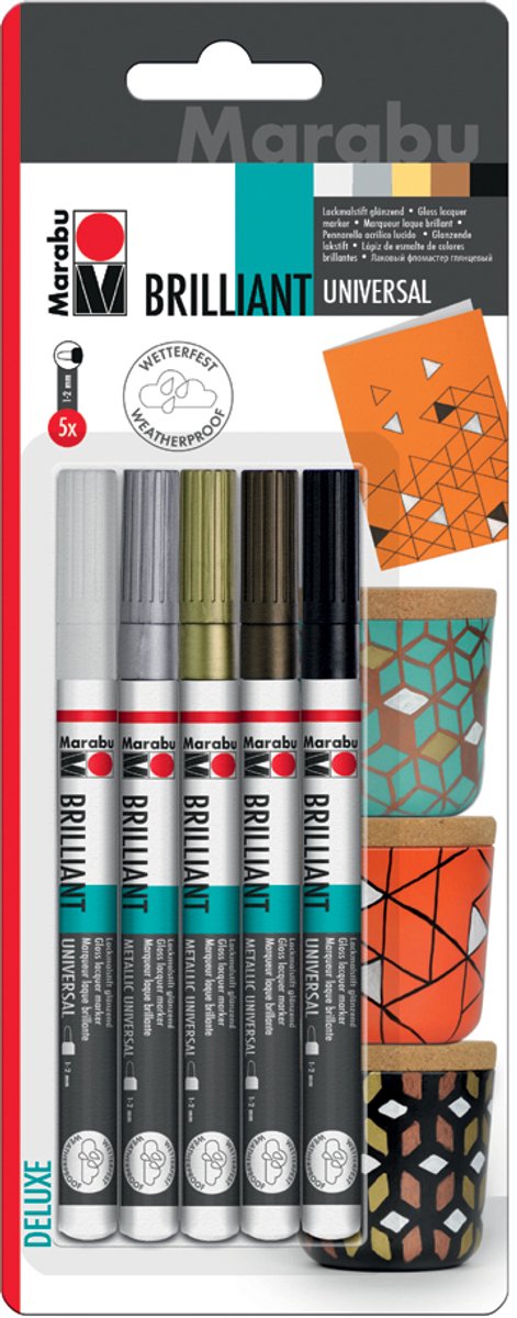 Marabu Deluxe Markeerstift 5 stuk(s)