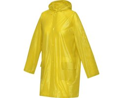 EIZOOK Herbruikbare PVC Regenjas – Stijlvol, Praktisch en Waterdicht - GEEL- Unisex