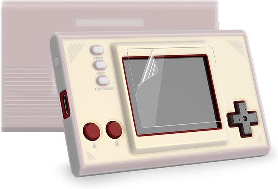 Allecto Plus - Siliconen beschermhoes voor Nintendo Game & Watch Super Mario Bros, beschermhoes en skins met schermbeschermers - Transparant.