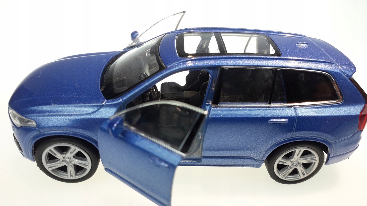 WELLY Volvo XC 90 2015 Metaal Model Auto 1:34 Blauw