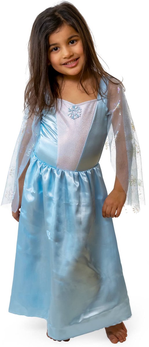 Jurk Snowflake Princess Kristal Meisjes - 6-8 jaar / 116-128cm