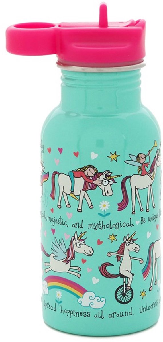 eenhoorn RVS drinkfles 400 ml - Tyrrell Katz