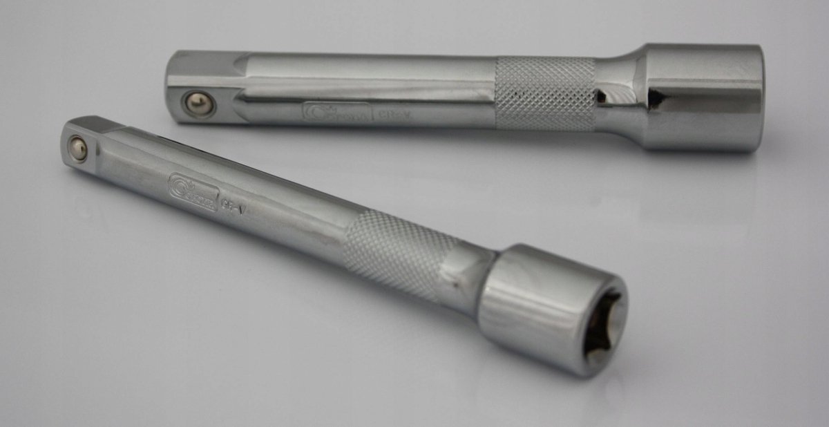 2x 3/4'' Verlengstuk 200mm - Stevige Staal - Voor Ratelsleutels