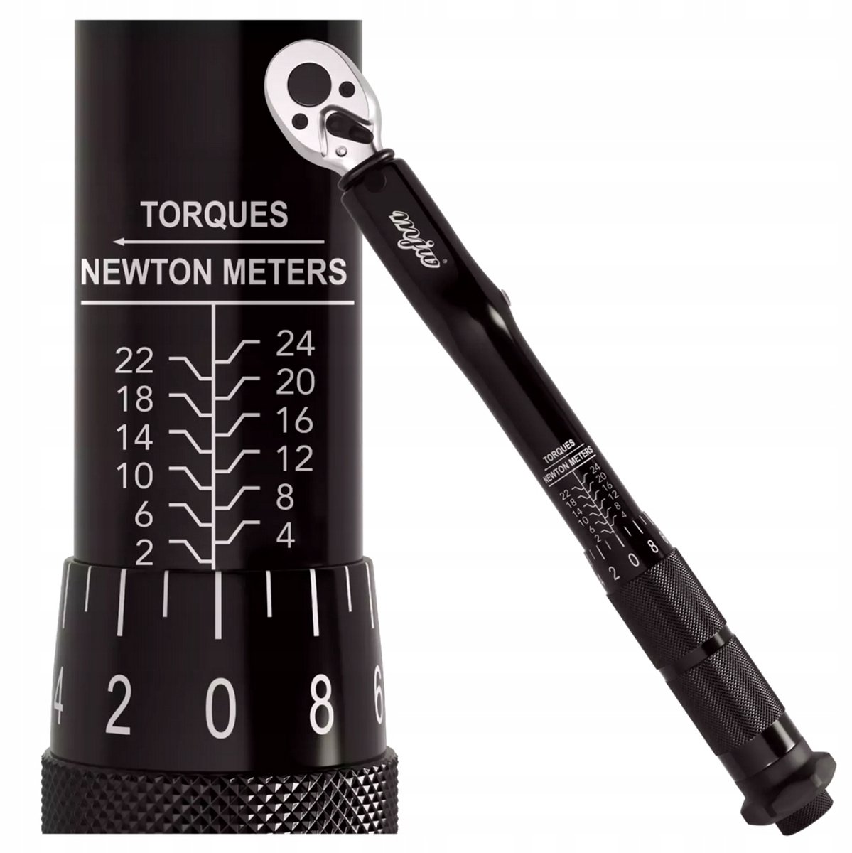 Momentsleutel 1/4" 2-24 Nm Fiets Zwart