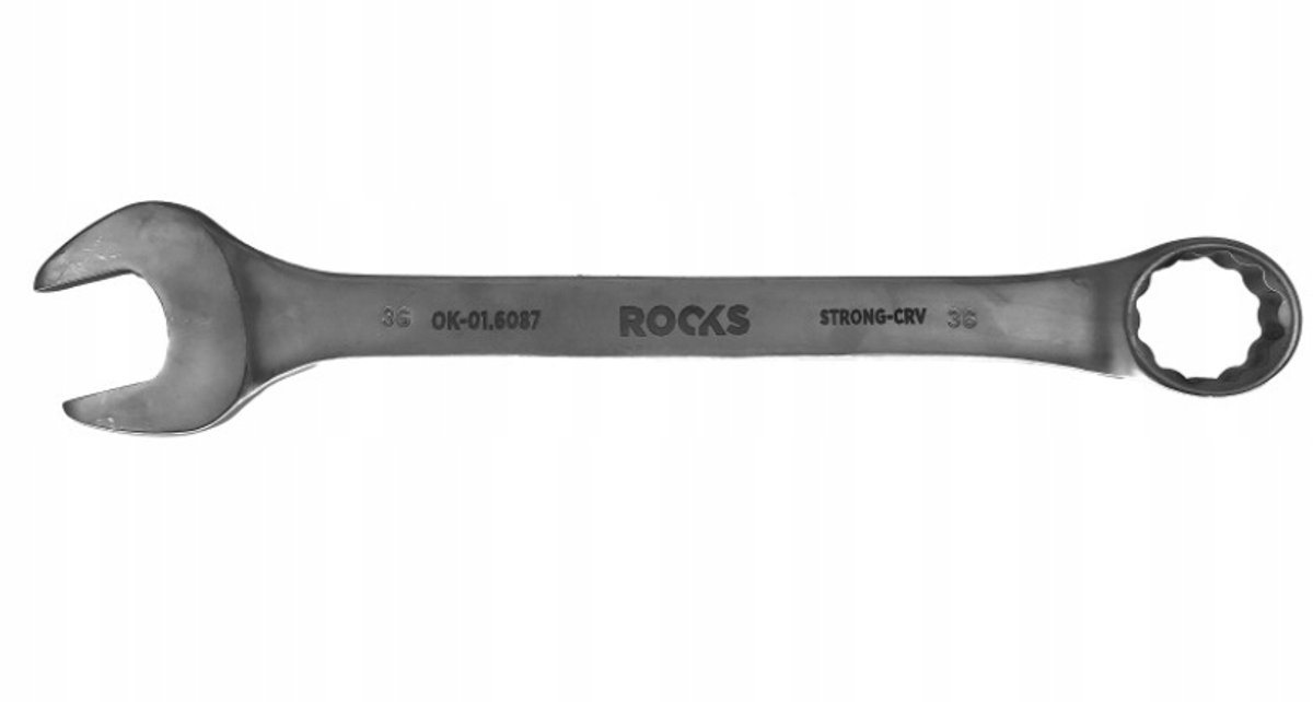 ROOKS Ringsleutel 36 mm - 31CrV3 Staal, Dubbel Chroom, DIN 3113A