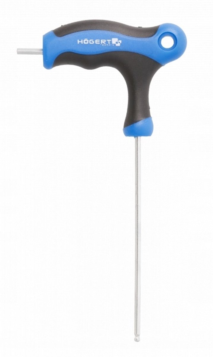 HOGERT Inbussleutel met Kogelkop, Lang, 4 mm