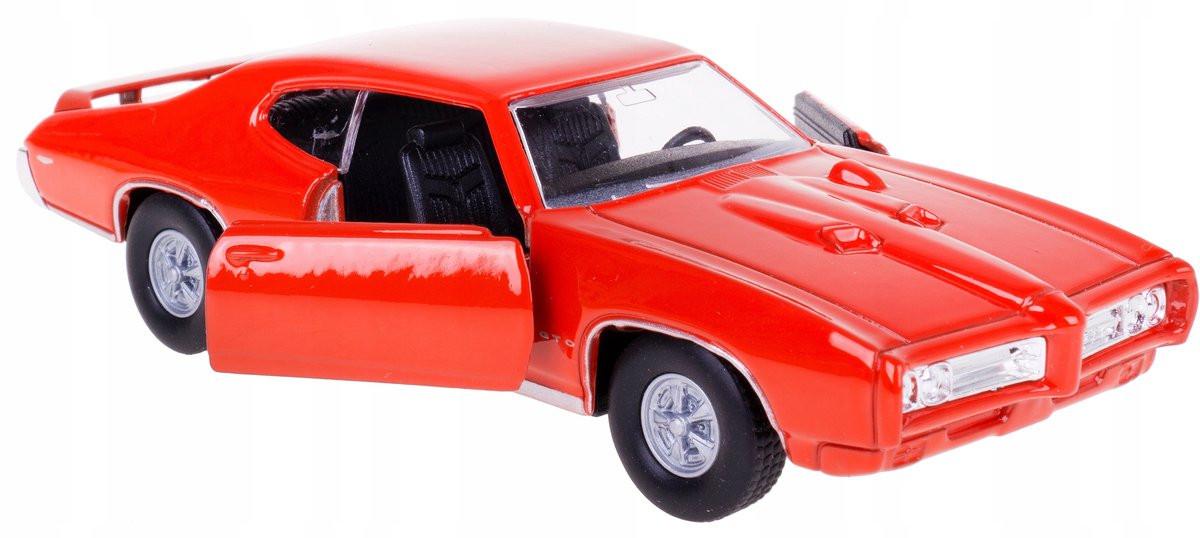 Welly Pontiac GTO 1969 Modelauto Metaal Rood 1:34/39