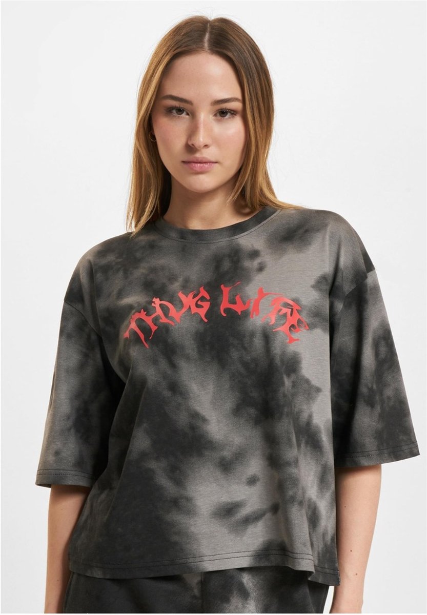 Thug Life - Sky Dames Tshirt - L - Zwart/Grijs