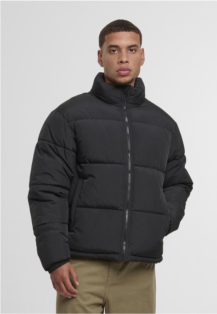 Urban Classics Crinkle Gewatteerd jack S Zwart