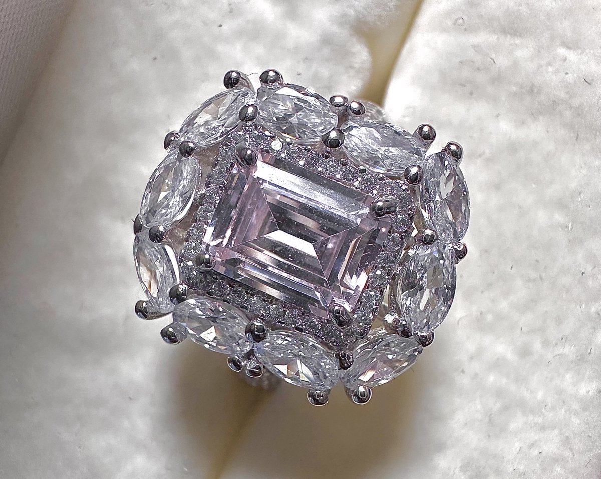 Zilveren Ring 925 Dames met Roze Zirconia – Luxe Statement Ring