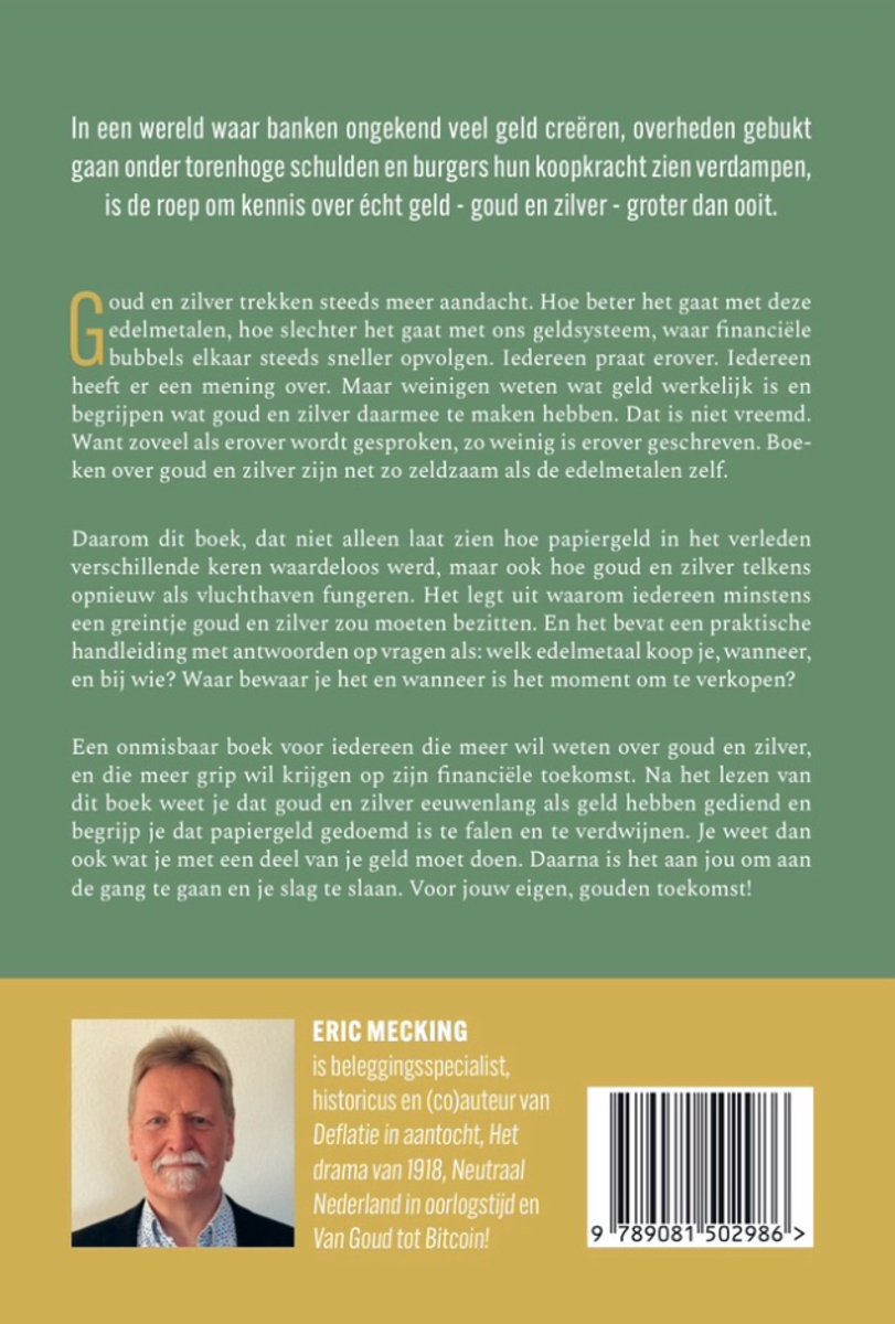 Geld goud en zilver - back cover