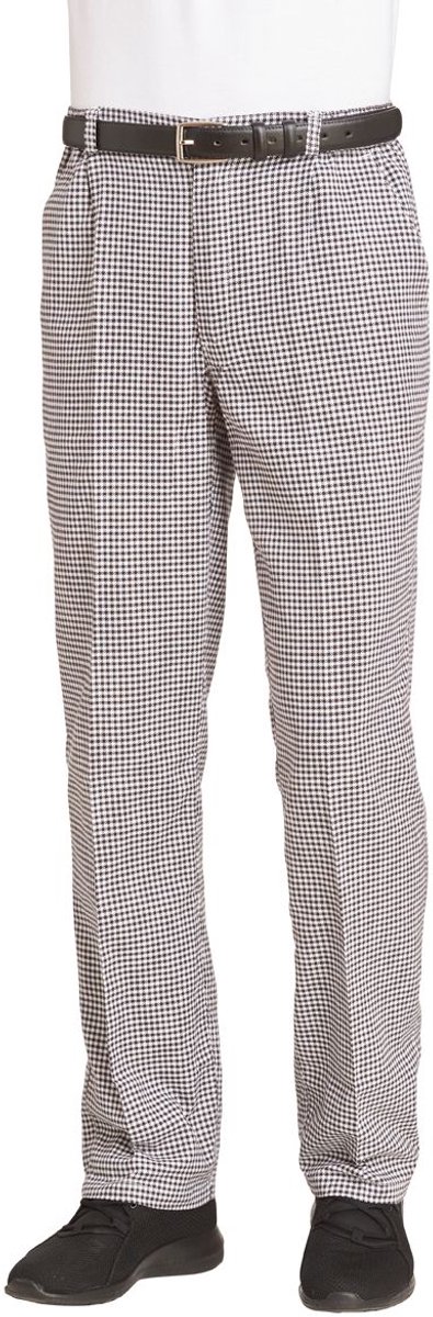 Leiber Kook- en bakkersbroek voor heren 12/5730/25 zwart/wit