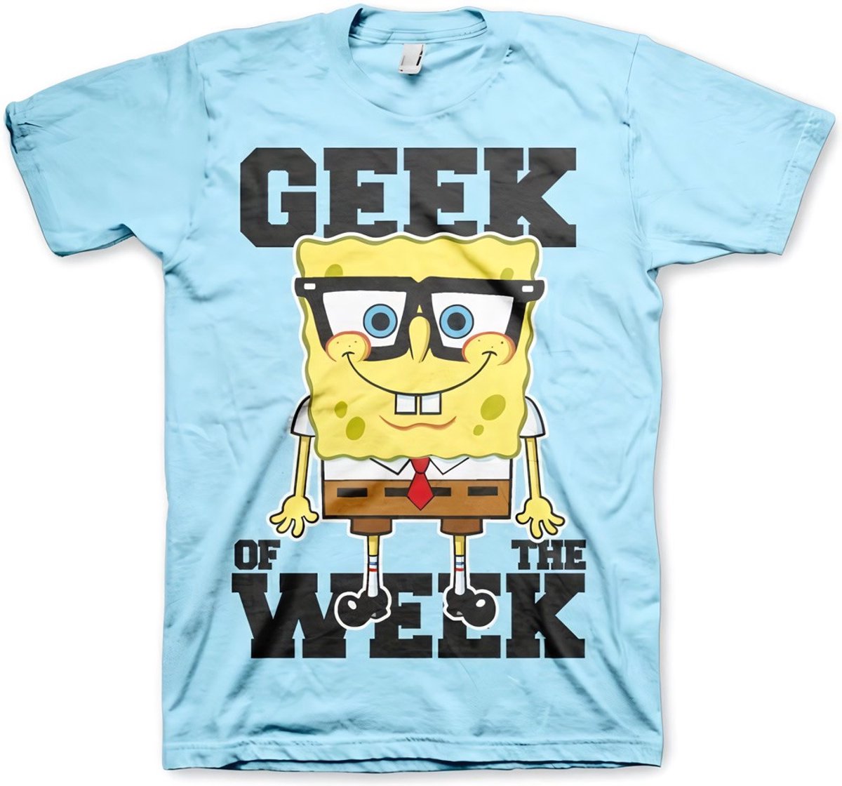 SpongeBob SquarePants Geek Of The Week T-Shirt Skyblue-M