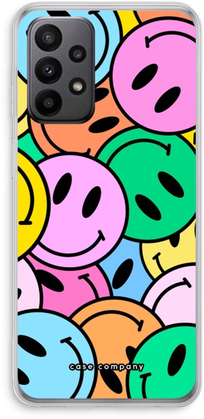 Case Company® - Coque Samsung Galaxy A23 - Smiley N°1 - Coque Souple pour Téléphone - Protection Tous Côtés et Bord d'Écran