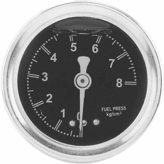 Auto aangepaste verstelbare brandstofdrukregelklep, aluminiumlegering brandstofbooster, drukregelaar met manometer (rood) van Merkloos — afbeelding 3