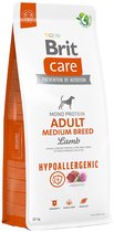 Brit Care Adult Medium Lam hypo-allergeen 12kg met 50% vlees!