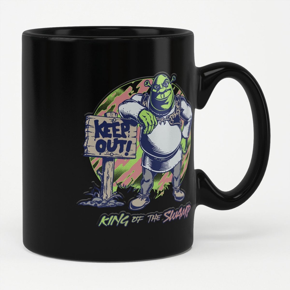 Shrek Tasse/Kaffeebecher King Of The Swamp Mug Black
