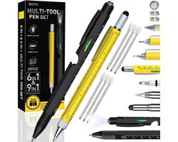 BOTC multifunctionele balpen - 9in1 - Technische gadgets - Gadget Pen - Liniaal - LED lamp - Opener