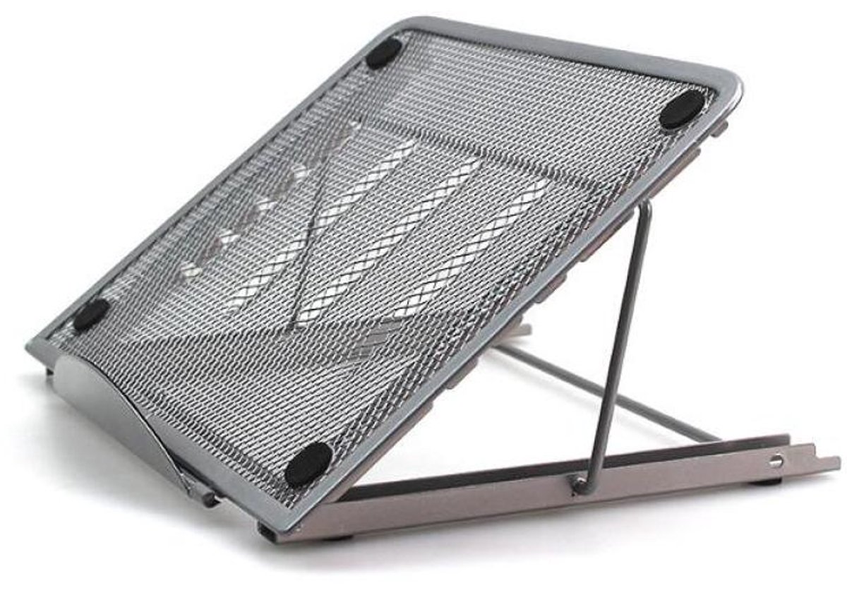 Metalen Laptopstandaard - Opvouwbaar - Verstelbaar 0°-50° Antislip Ontwerp - 11-15 Inch - Grijs