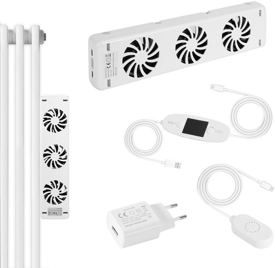 Ventilateur de radiateur silencieux pour Radiateurs - Kit Mono à connexion magnétique universelle