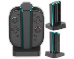 【風来坊】　Nintendo switch Turqero 4 in 1 Joy-Con oplader voor Nintendo Switch 2