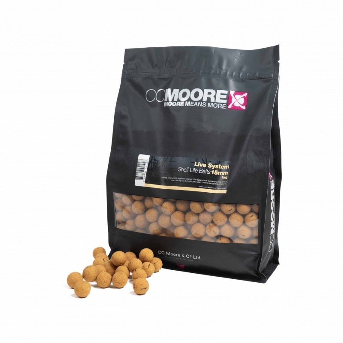 CC Moore Boilies Shelf Life Baits (1 kilo) Live System - Maat : 24mm