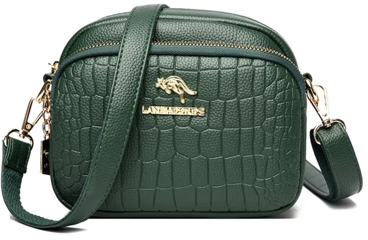 N3 Collecties Nieuwe luxe messenger Tas, PU leren schoudertassen voor dames-Groen