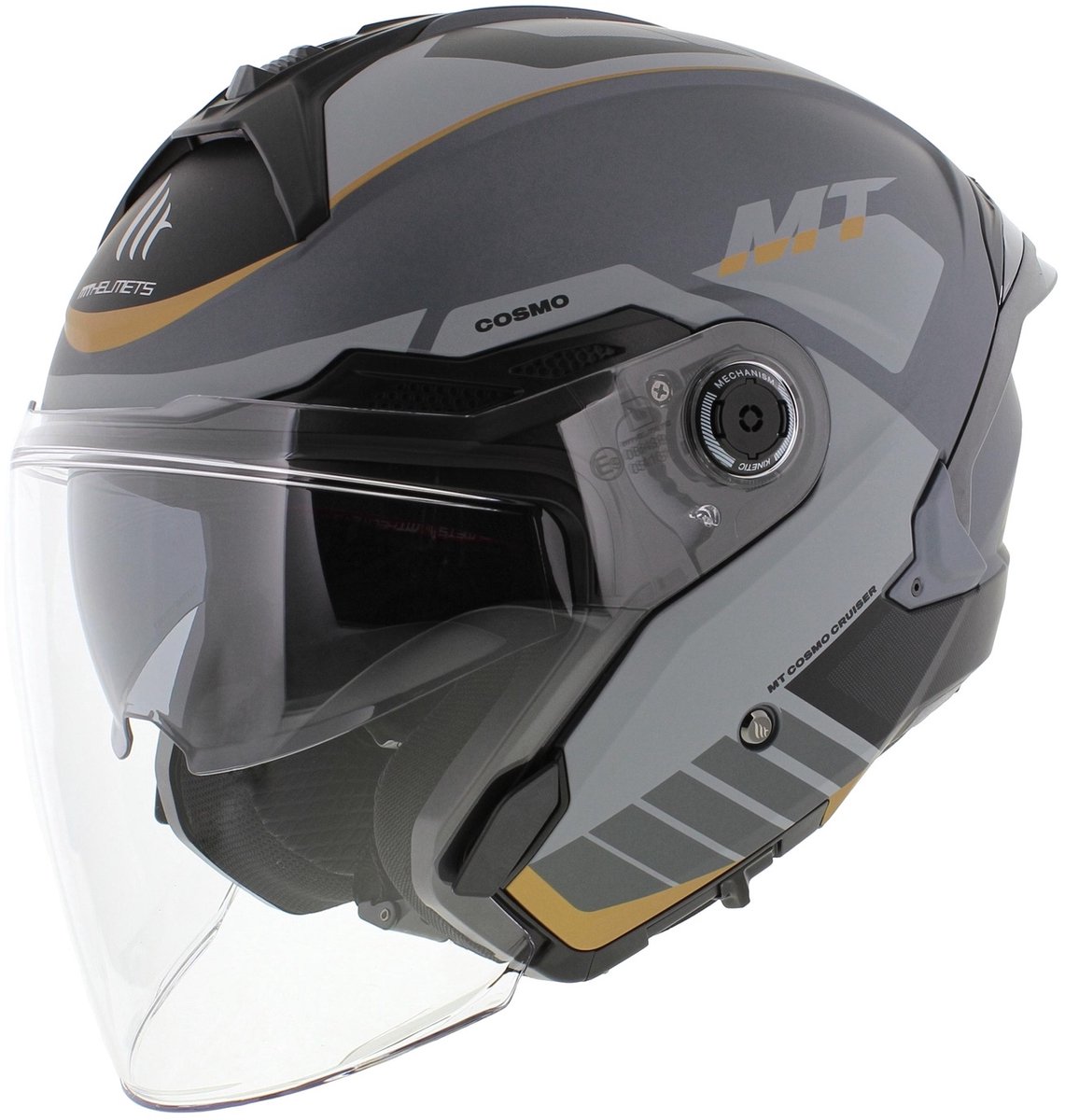 MT Jet Cosmo SV helm Cruiser mat zwart grijs
