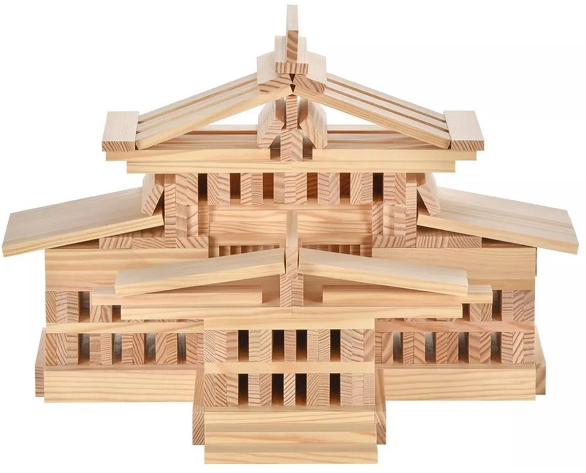 KAPLA - KAPLA Blank - Constructiespeelgoed - Voorbeeldboek - 280 Plankjes — afbeelding 6