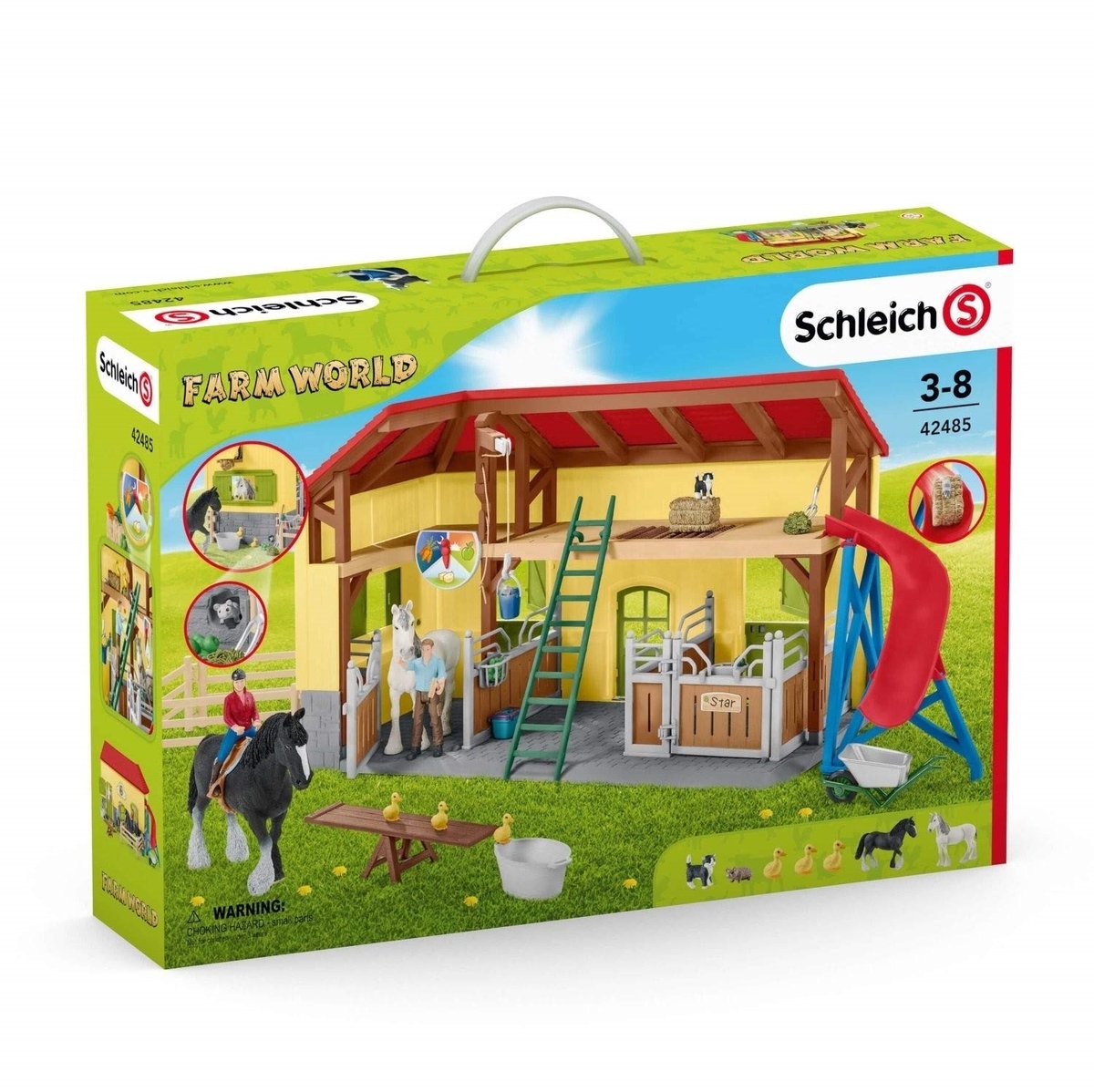 schleich FARM WORLD - Paardenstal - Paarden Speelgoed - 2 Paarden en Boerderij Speelfiguren - 82 onderdelen — afbeelding 10