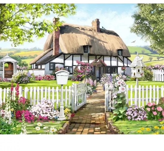 Crystal Art Kit | Diamond Painting Rose Cottage