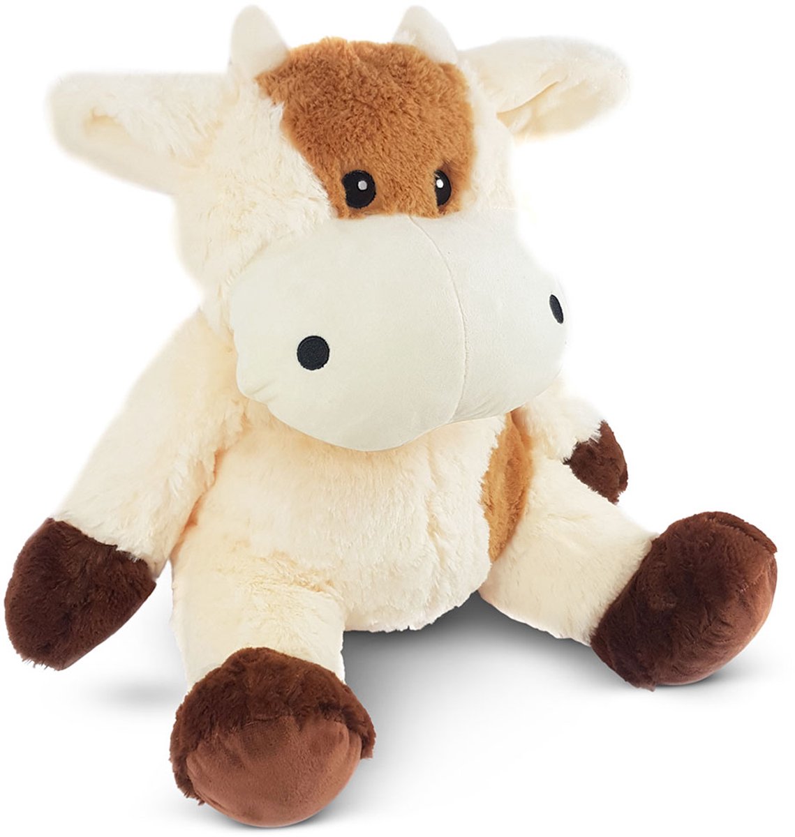 Knuffel met jouw ingesproken bericht [MP3 + Microfoon] | Koe / Koeienknuffel 45cm | Inclusief Voice Recorder | Cadeau: Valentijn – Moederdag – Vaderdag – Kraamcadeau | Knuffel met geluid met jouw eigen stem | Knuffel Boodschap – Message in a Cuddle — afbeelding 3