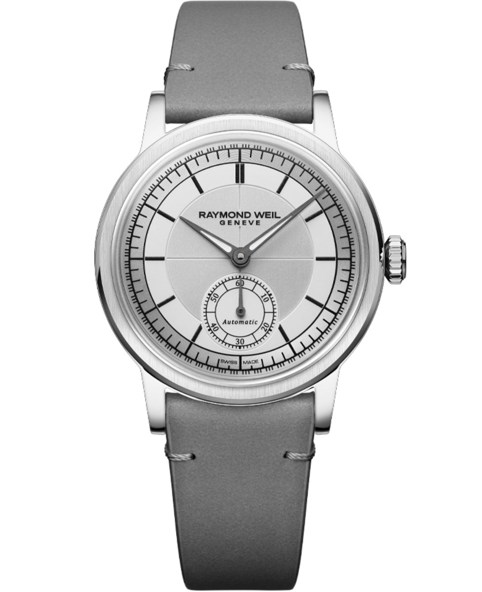 Raymond Weil Millesime 2130-STC-65001 Horloge - Leer - Grijs - Ø 35 mm