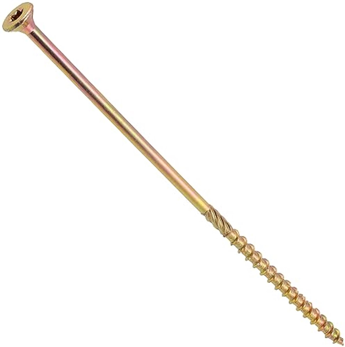 C69159 - Set van 25 houtschroeven Ã˜6 x 180 mm - Met verzonken kop - Star T30 - Gecoate staal voor meubelbouw