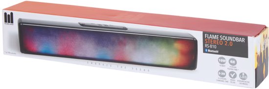 Roseland Mini-soundbar met licht Zwart 8 Lichtinstellingen - Roseland - €49,99