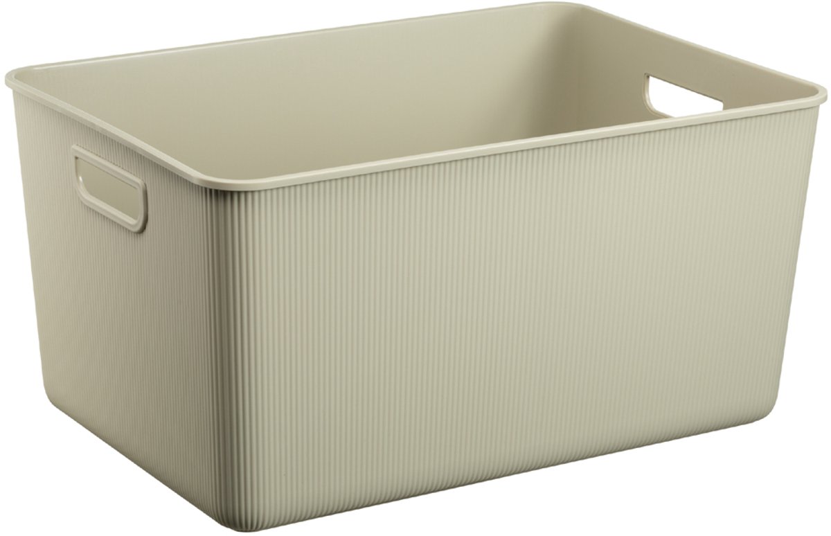 NHG Opbergbox AKITA STORAGE L, polypropyleen, lichtbeige