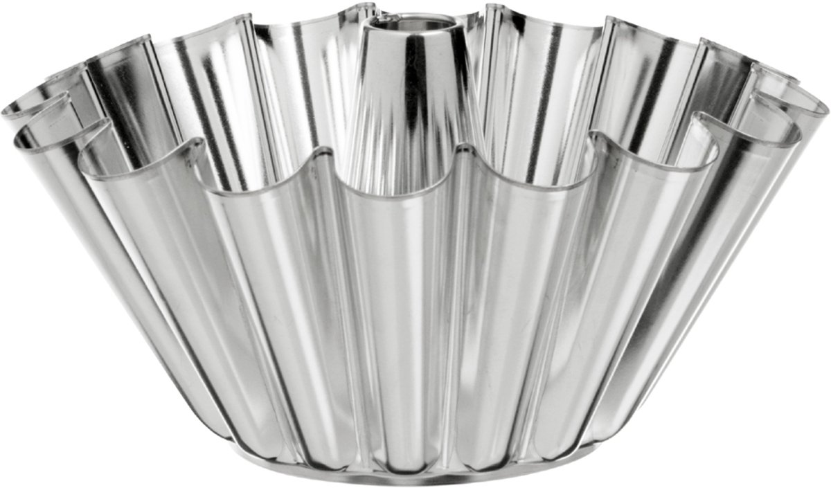GastroMax Bundt Pan - Tinplaat, 22 cm, Zilver