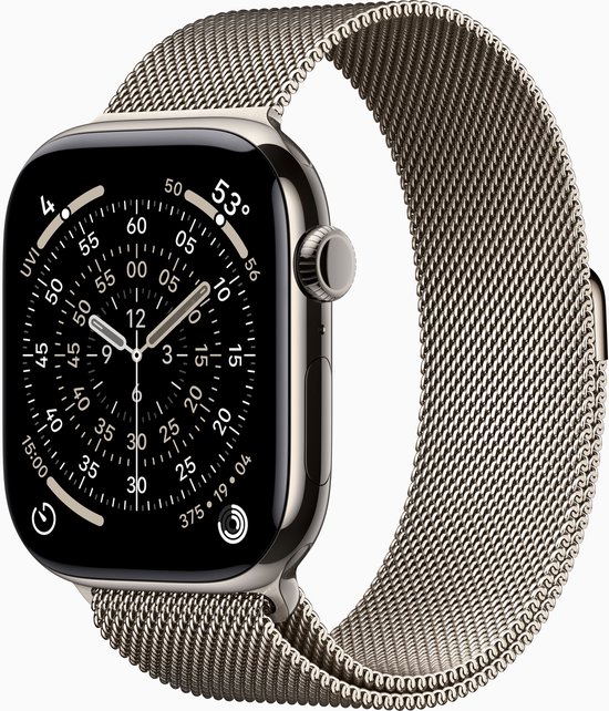 Apple Watch 11 - Wifi + 5G - 46mm - Titanium Case with Natural Milanese Loop - M/L