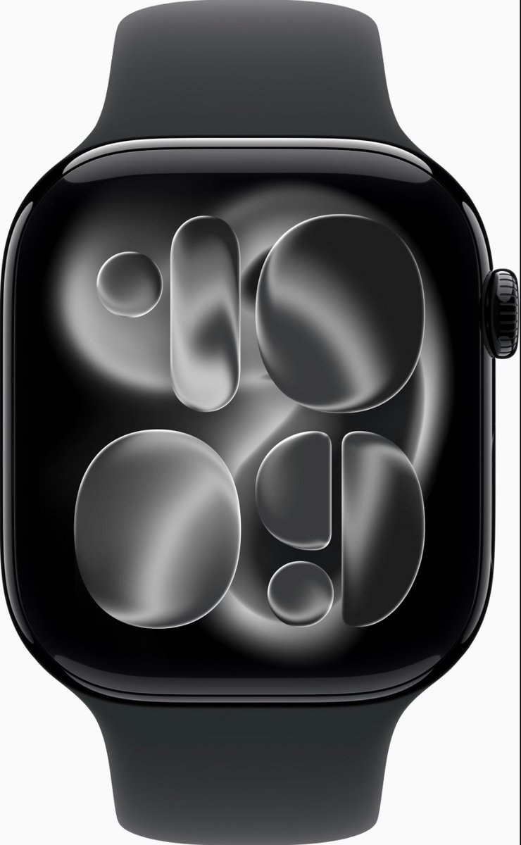 Apple Watch Series 11 gps - 42mm aluminium Case - Black Sport Band M/l Smartwatch Jet