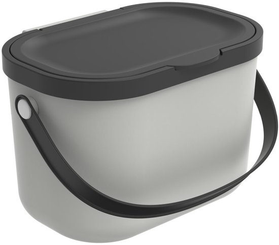 Rotho Albula afvalscheiders - GFT afvalbak - 3,2L - gerecycled materiaal - wit