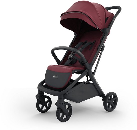 Kinderkraft NUBI 3 Buggy - Lichtgewicht & Automatisch Inklapbaar - Tot 27 kg - Verstelbare Rugleuning - Bourgogne van Kinderkraft — afbeelding 3
