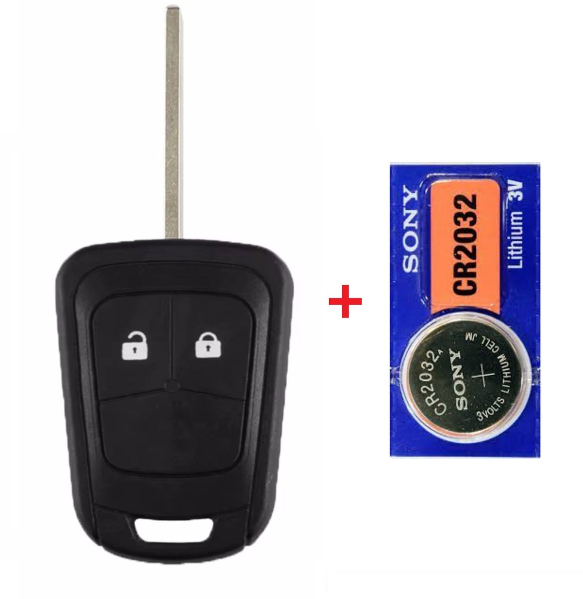 Autosleutel geschikt voor Opel sleutel / Opel Corsa / Opel Vectra / Opel Meriva / met batterij.
