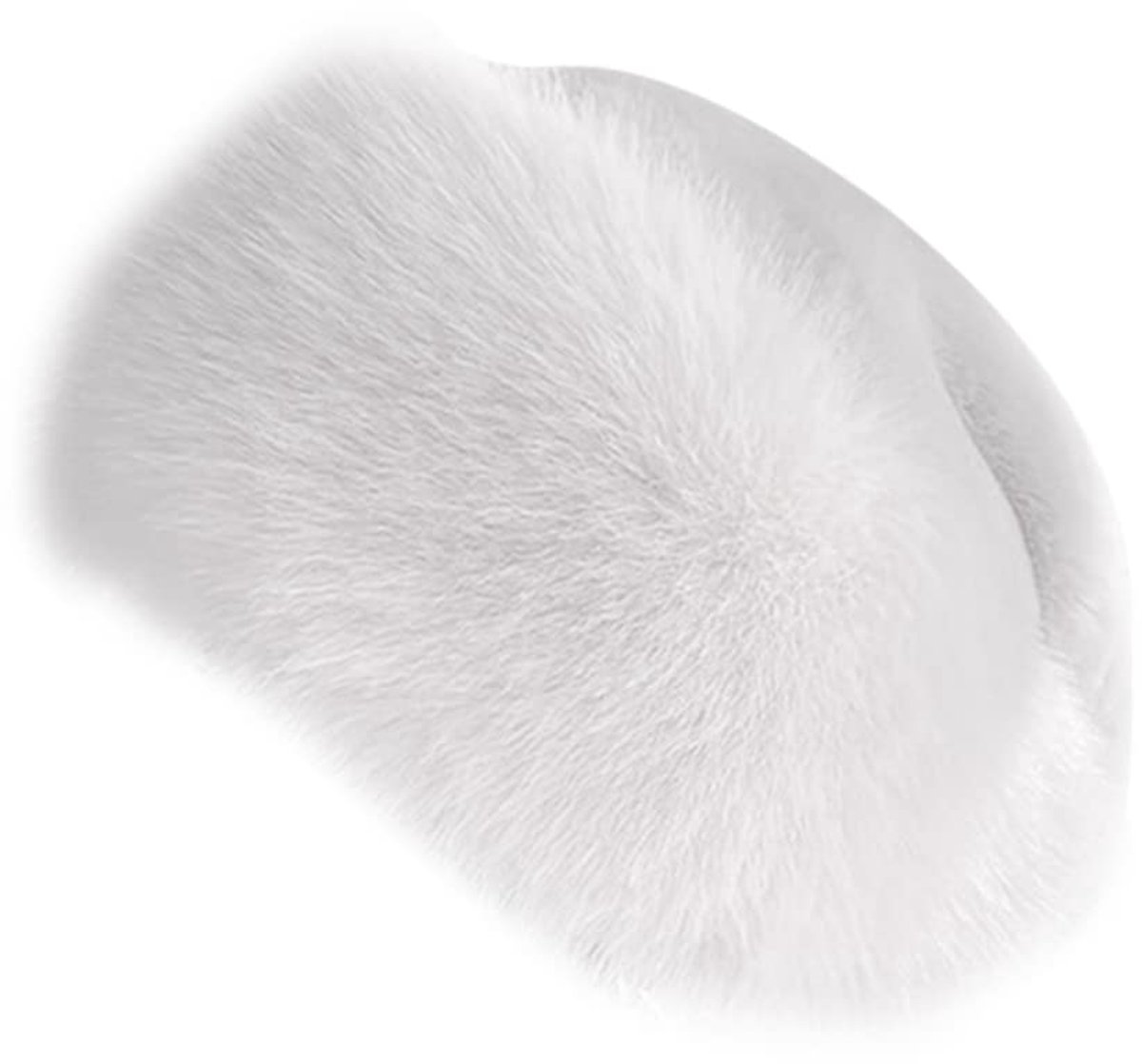 Dames Faux Fox Pompom Winterhoed - Warm, Zacht, One Size