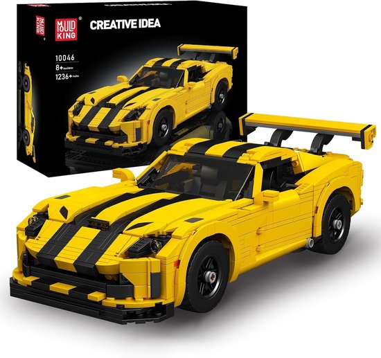 Mouldking 10046 - Dodge Viper - 1236 onderdelen - Bouwset - Lego compatibel