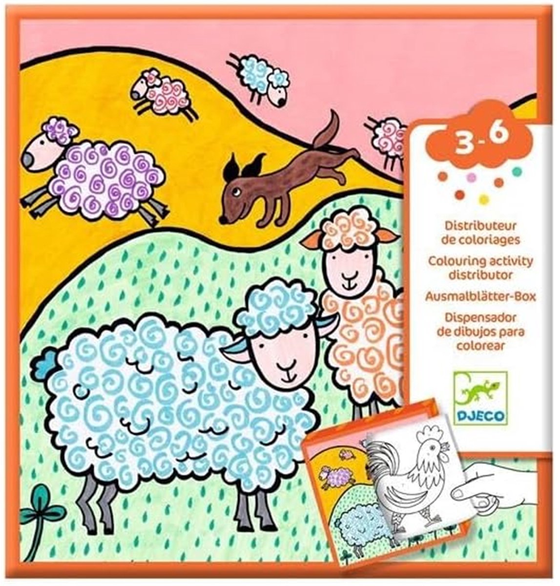 Djeco - Kleurboek - Boerderijpuzzels - 20 vel - FSC-gecertificeerd