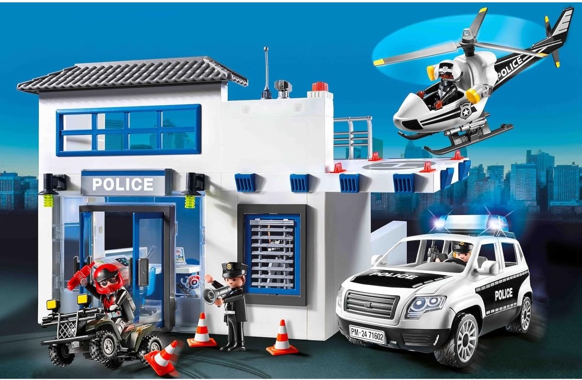 PLAYMOBIL Action Heroes 50YR Politiepost met voertuigen - 71602 — afbeelding 11