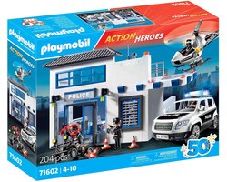 PLAYMOBIL Action Heroes 50YR Politiepost met voertuigen - 71602