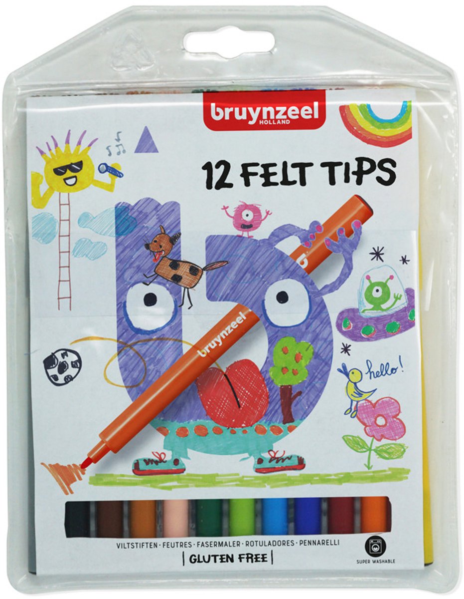 Bruynzeel Kids Triple kleurpotloden set 12 — afbeelding 6