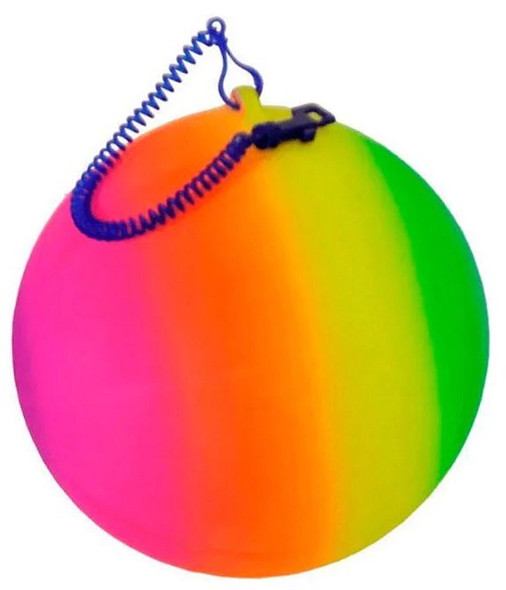 Regenboog Bal aan Koord. 21cm